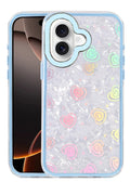 Mey İthalat® iPhone 16 Lumi Desenli Kapak - Mavi