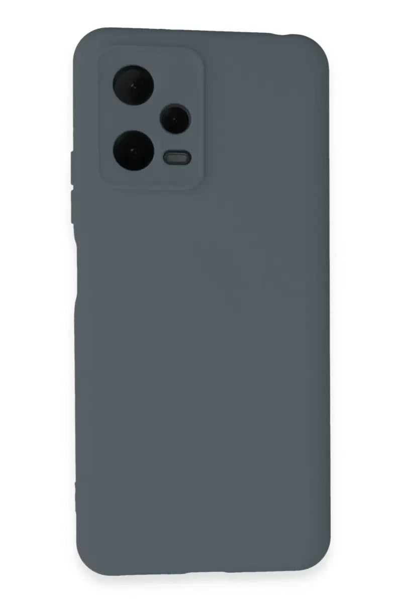 Mey İthalat® Redmi Note 12 Pro 5G Kılıf Nano içi Kadife Silikon - Gri