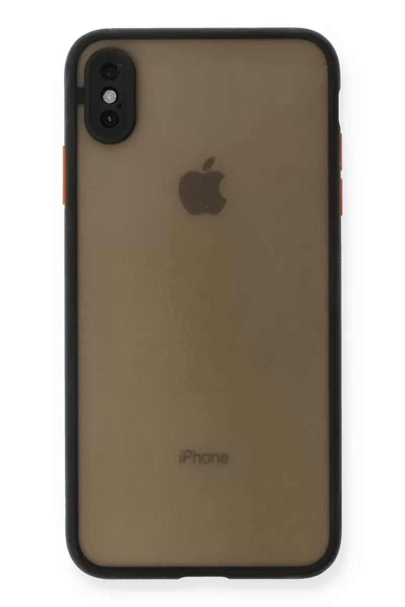 Mey İthalat® iPhone XS Max Kılıf Montreal Silikon Kapak - Siyah