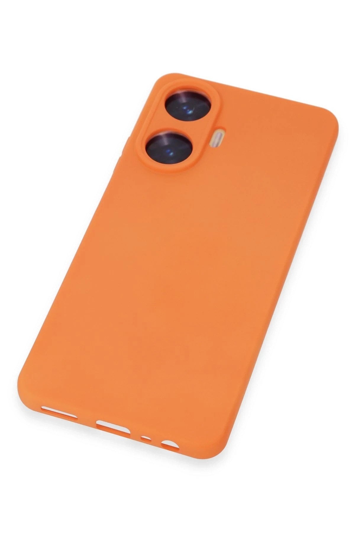 Mey İthalat® Realme C55 Kılıf Nano içi Kadife Silikon - Turuncu