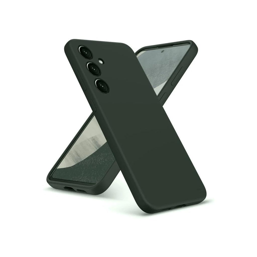 Mey İthalat® Samsung Galaxy A36 Kılıf Nano içi Kadife Silikon - Koyu Yeşil