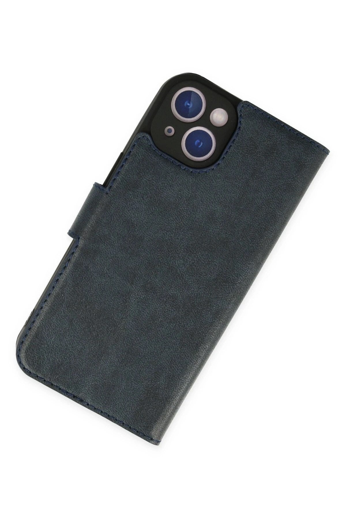 Mey İthalat® iPhone 14 Plus Kılıf Trend S Plus Kapaklı Kılıf - Lacivert