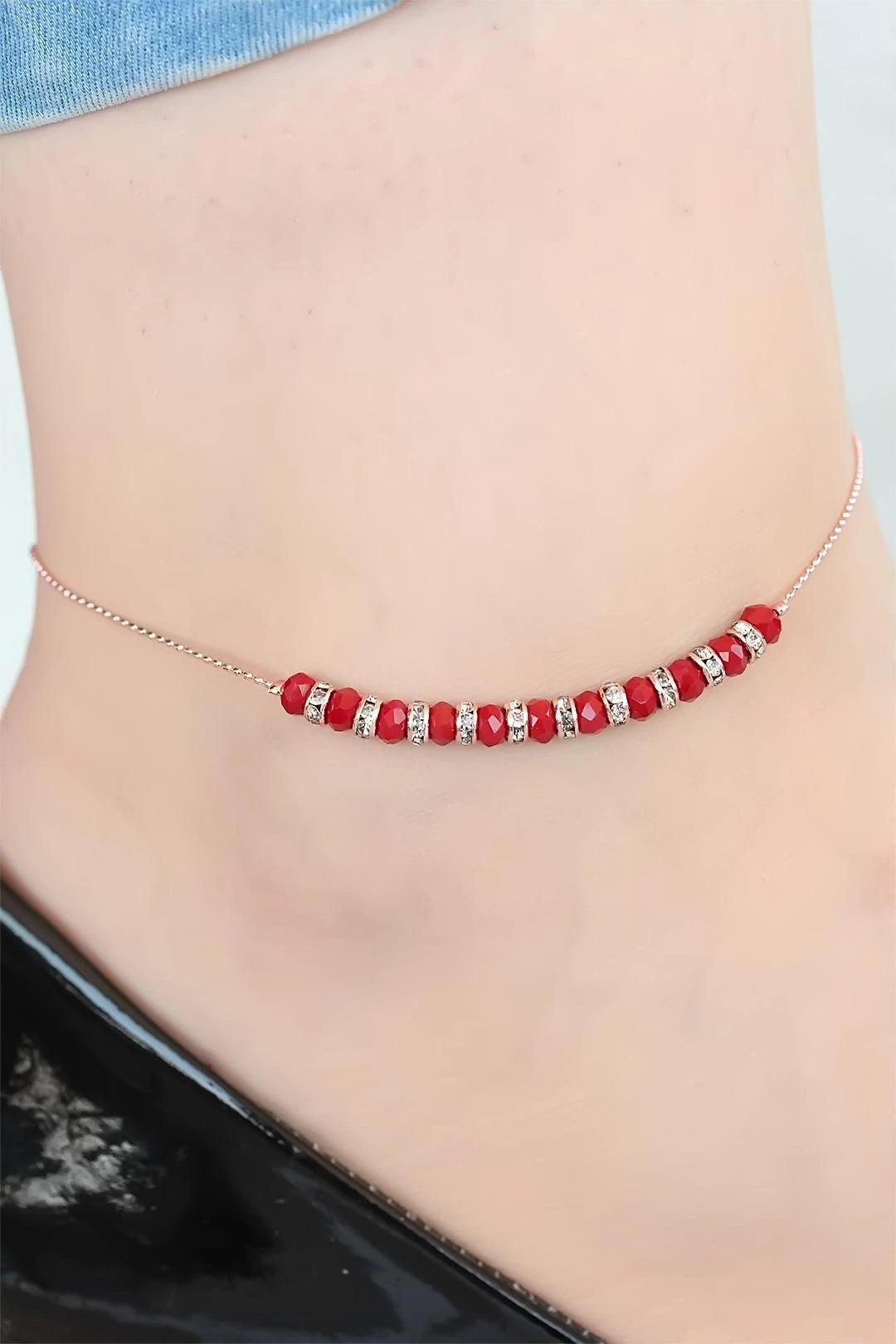 Mey İthalat® Bordo Miyuki Taşlı Hal Hal