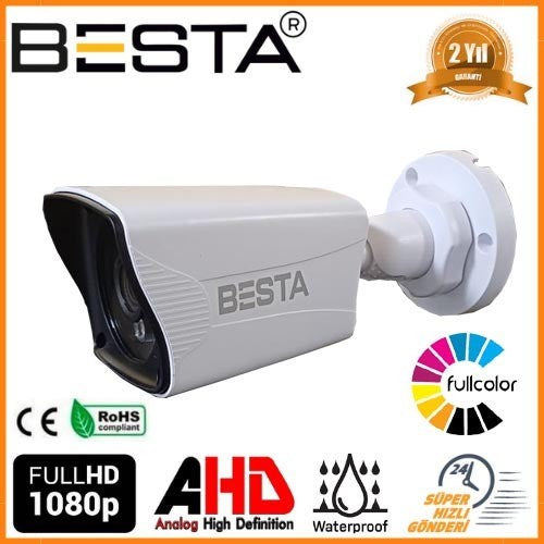 4 Kameralı Güvenlik Seti - 5mp Sony Lensli Full Hd Gece Renkli Görüşlü Güvenlik Kamerası Sistemi Cepten Izle
