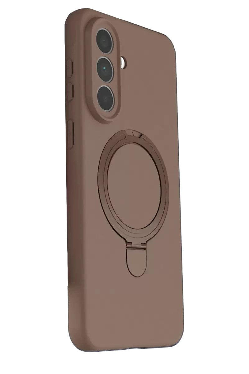 Mey İthalat® Samsung Galaxy A57 5G Regal Magsafe Standlı Kapak - Çöl Titanyum