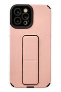 Mey İthalat® iPhone 12 Pro Max Kılıf Mega Standlı Silikon - Pudra