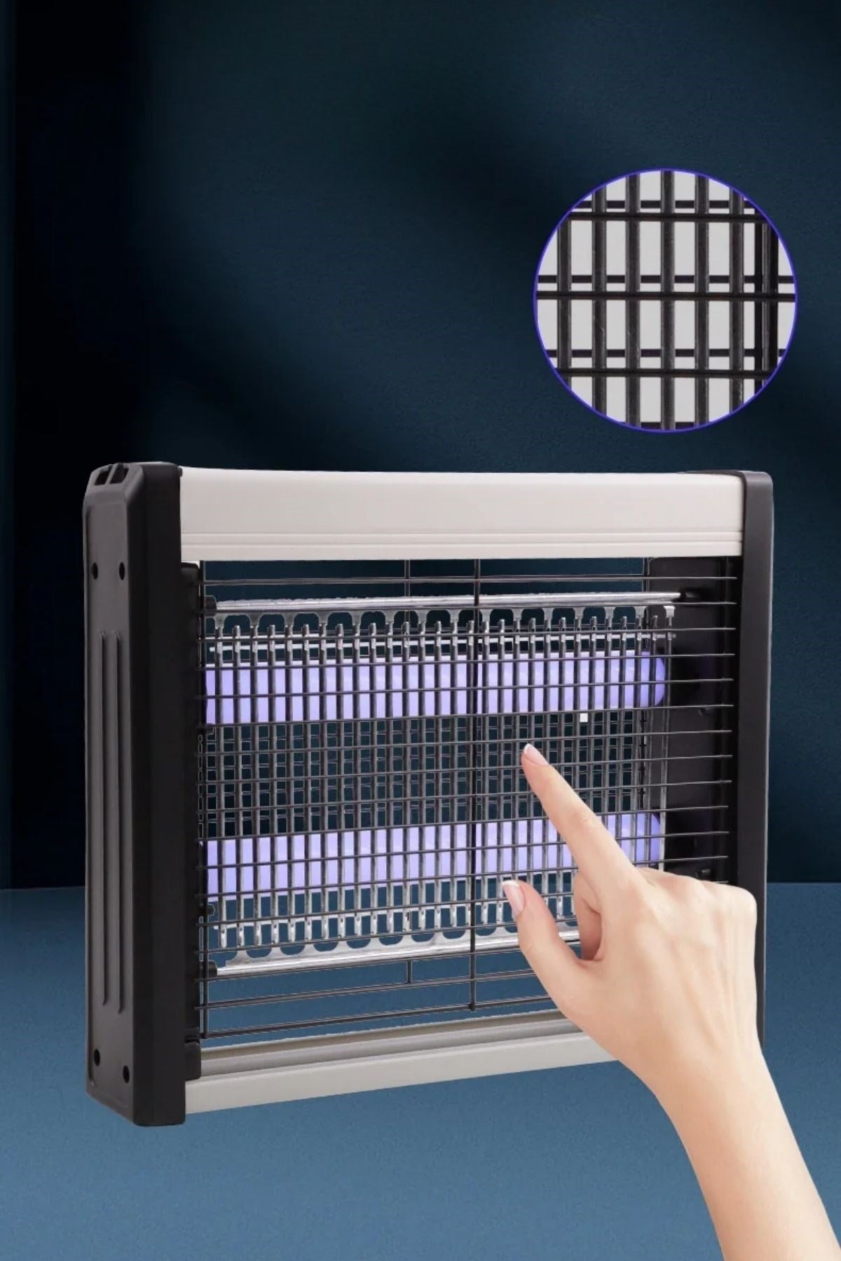 6W Taşınabilir ve Asılabilir Elektrikli Led Sivrisinek Yok Edici Hem Gece Lambası Hem Haşere Engelleyici Makine 25 X 23 Cm