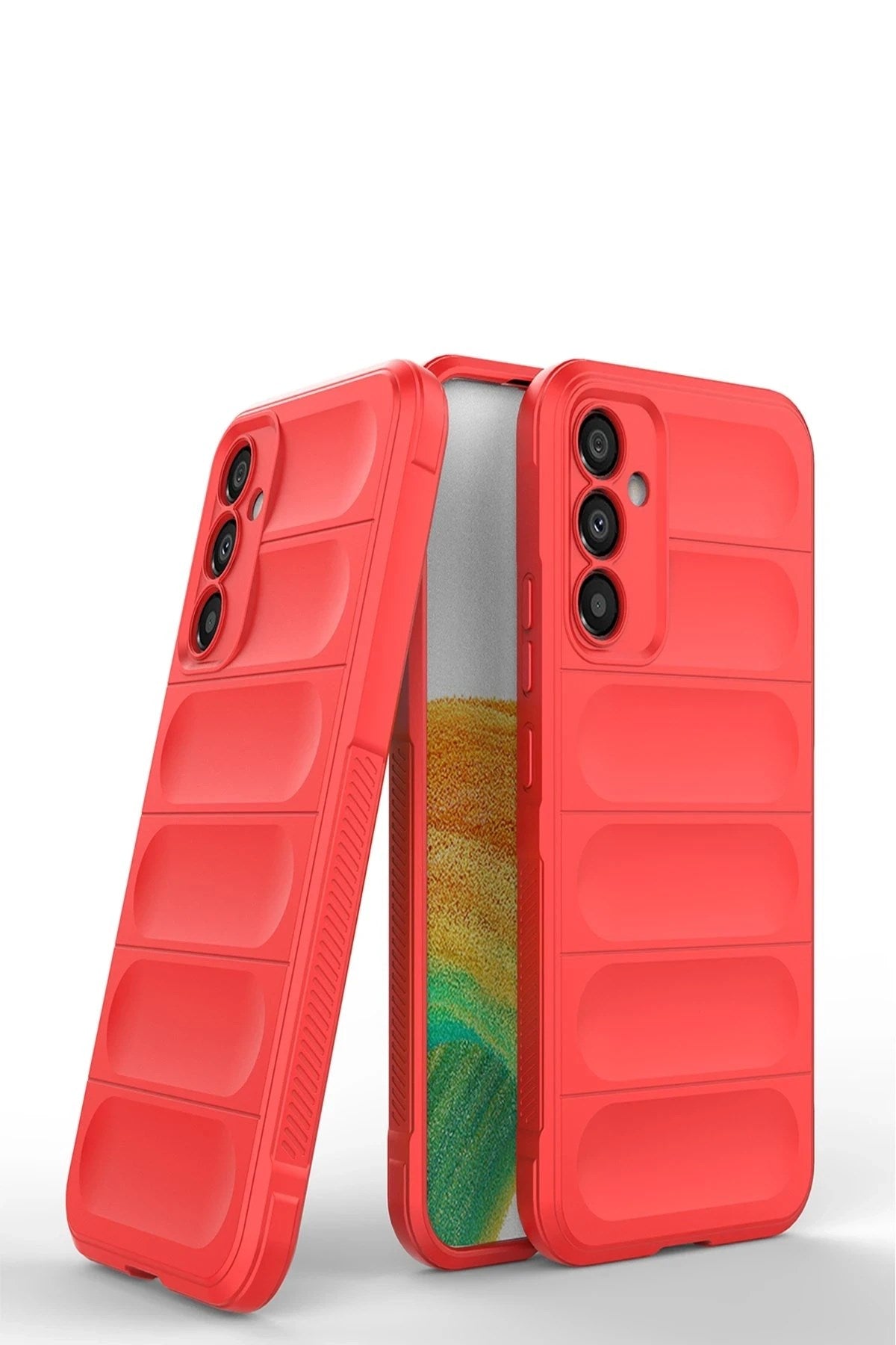 Mey İthalat® Samsung Galaxy M34 5G Kılıf Optimum Silikon - Kırmızı