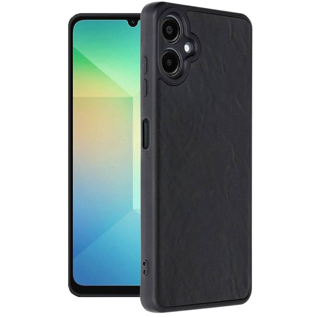 Mey İthalat® Samsung Galaxy A06 Kılıf Aras Deri Kapak - Siyah