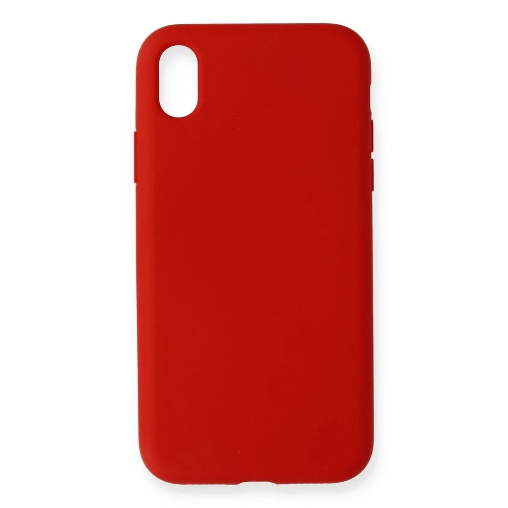 Mey İthalat® iPhone XR Kılıf Nano içi Kadife Silikon - Kırmızı