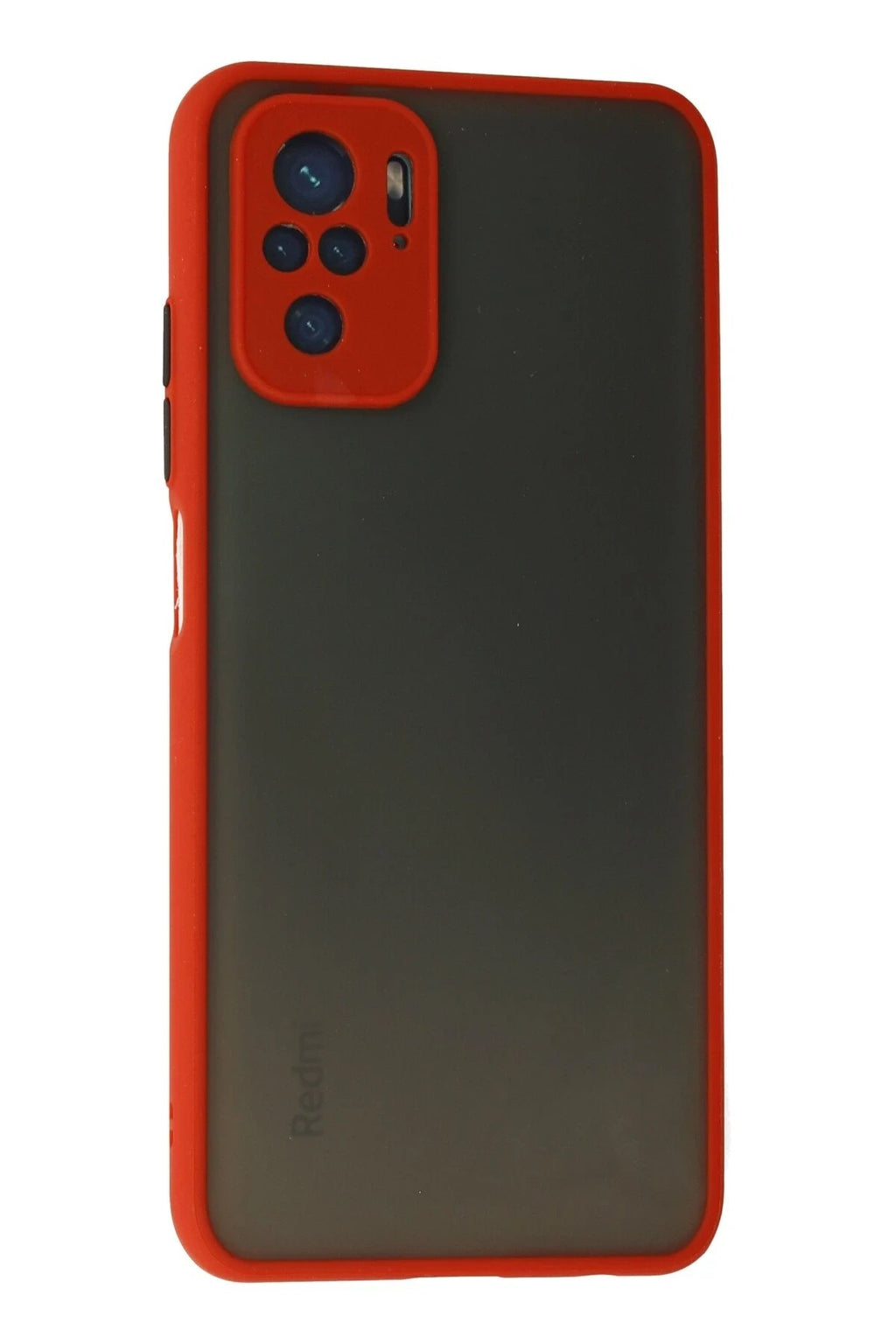 Mey İthalat® Redmi Note 10 Kılıf Montreal Silikon Kapak - Kırmızı