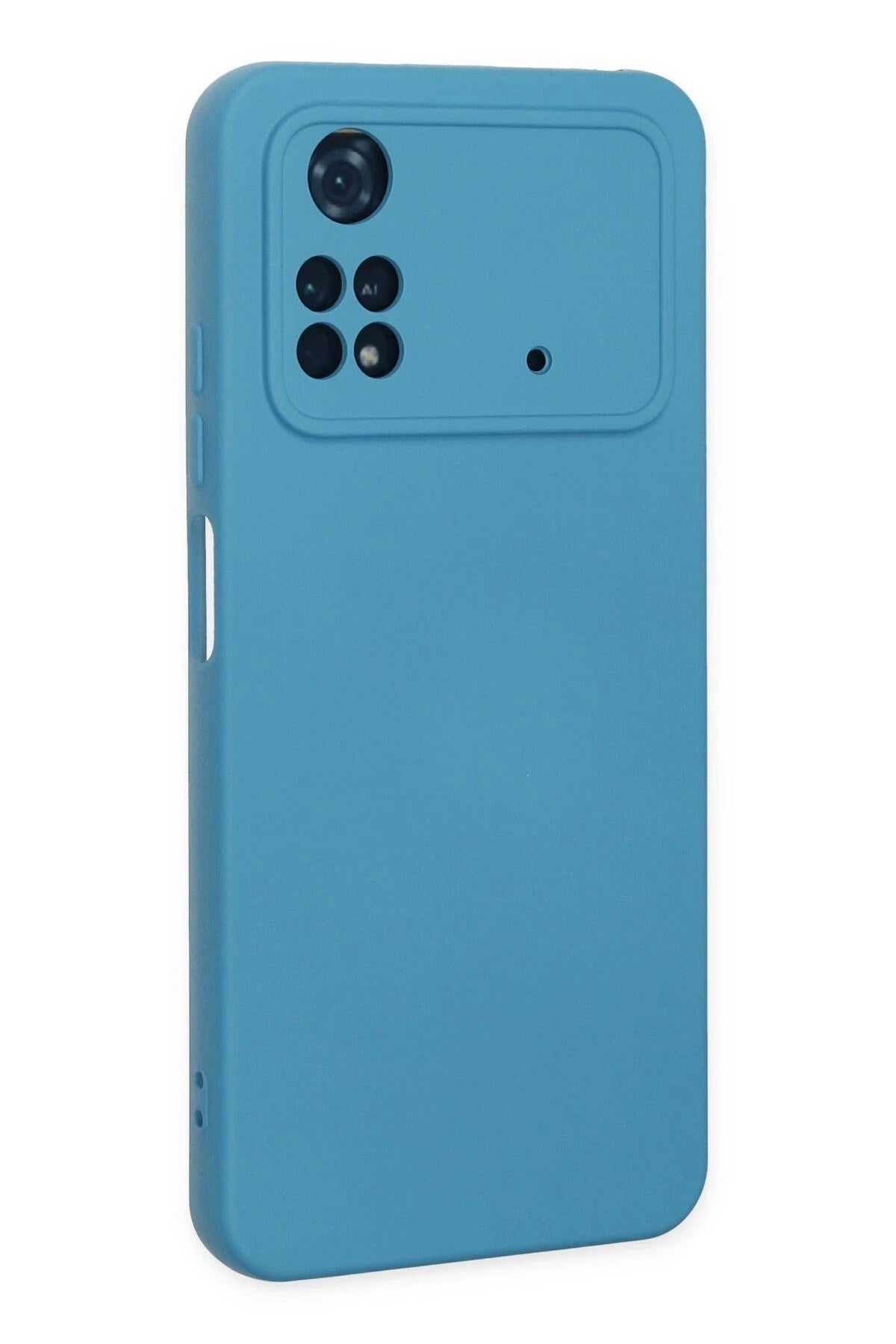 Mey İthalat® Poco M4 Pro 4G Kılıf Nano içi Kadife Silikon - Mavi