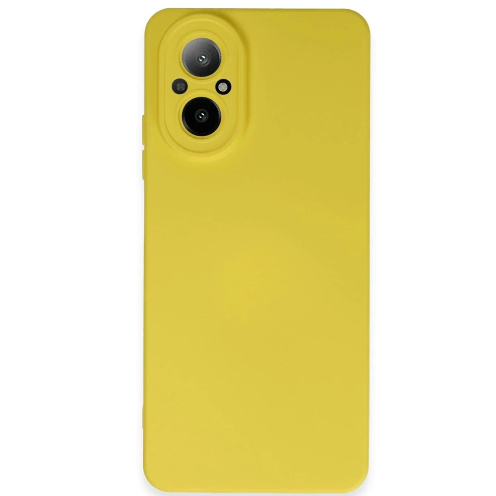 Mey İthalat® Realme 12 Lite Kılıf Nano içi Kadife Silikon - Sarı