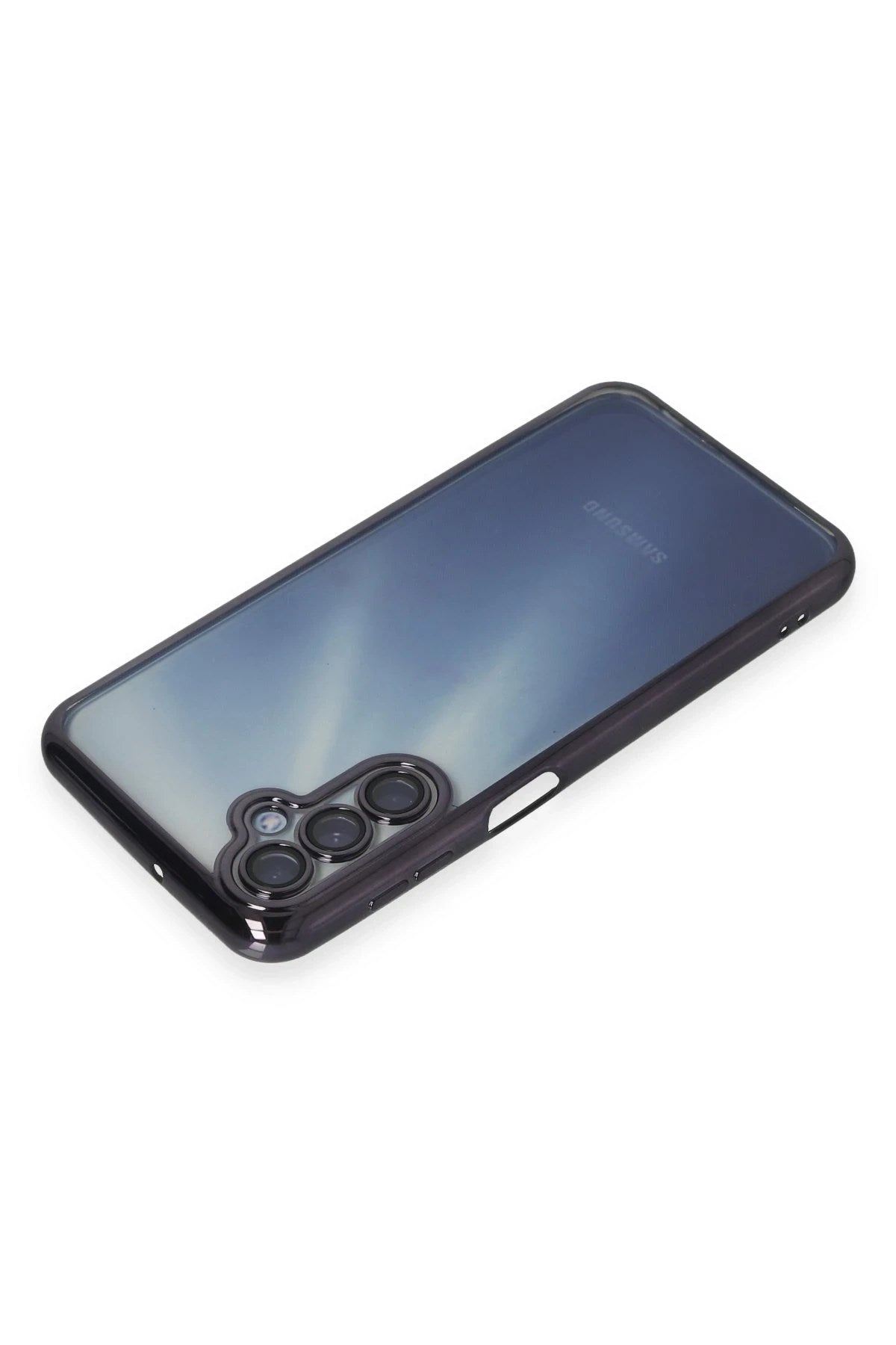 Mey İthalat® Samsung Galaxy A15 4G Kılıf Lensli Silikon - Mor