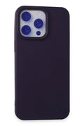 Mey İthalat® iPhone 15 Pro Max Kılıf Nano içi Kadife Silikon - Mor