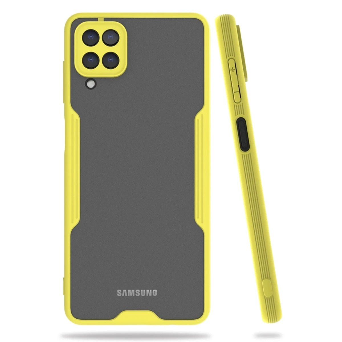 Mey İthalat® Samsung Galaxy A22 Kılıf Platin Silikon - Sarı