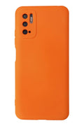 Mey İthalat® Redmi Note 10 5G Kılıf Nano içi Kadife Silikon - Turuncu