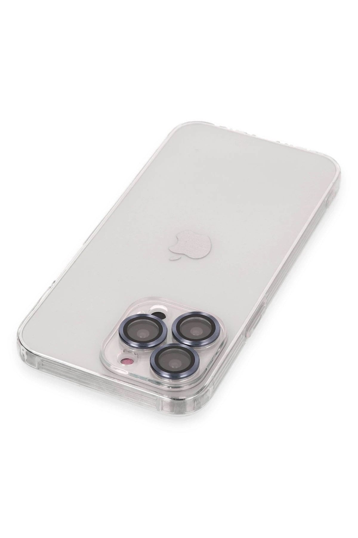 Mey İthalat® iPhone 13 Pro Kılıf Luko Lens Silikon - Sierra Blue