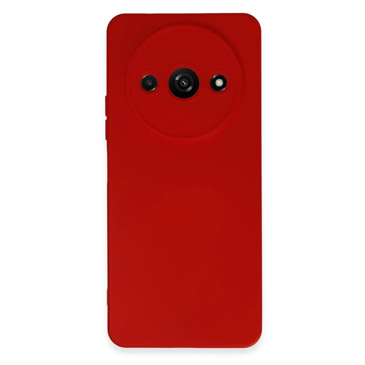 Mey İthalat® Redmi A3 4G Kılıf Nano içi Kadife Silikon - Kırmızı