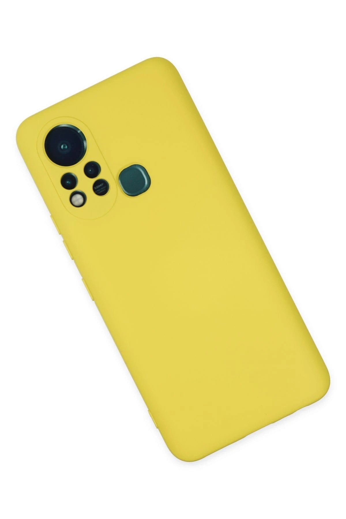 Mey İthalat® İnfinix Hot 11s Kılıf Nano içi Kadife Silikon - Sarı