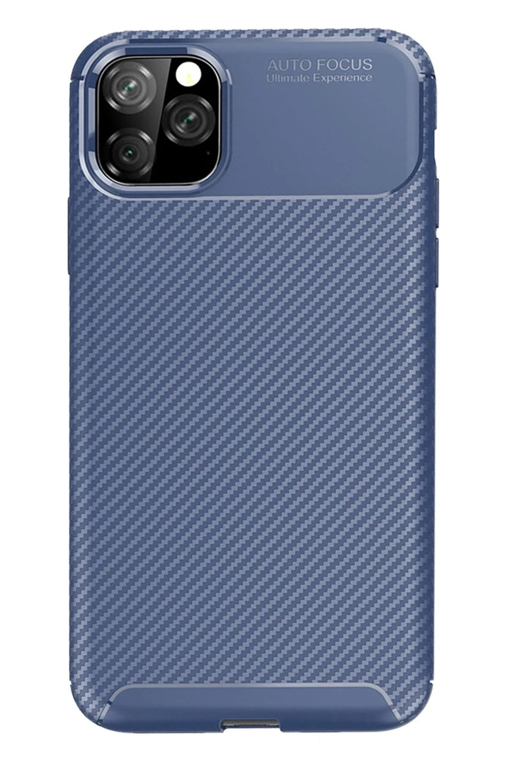 Mey İthalat® iPhone 11 Pro Max Kılıf Auto Focus Karbon Kapak - Lacivert
