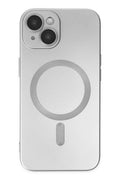 Mey İthalat® iPhone 14 Plus Kılıf Moshi Lens Magneticsafe Silikon - Gümüş