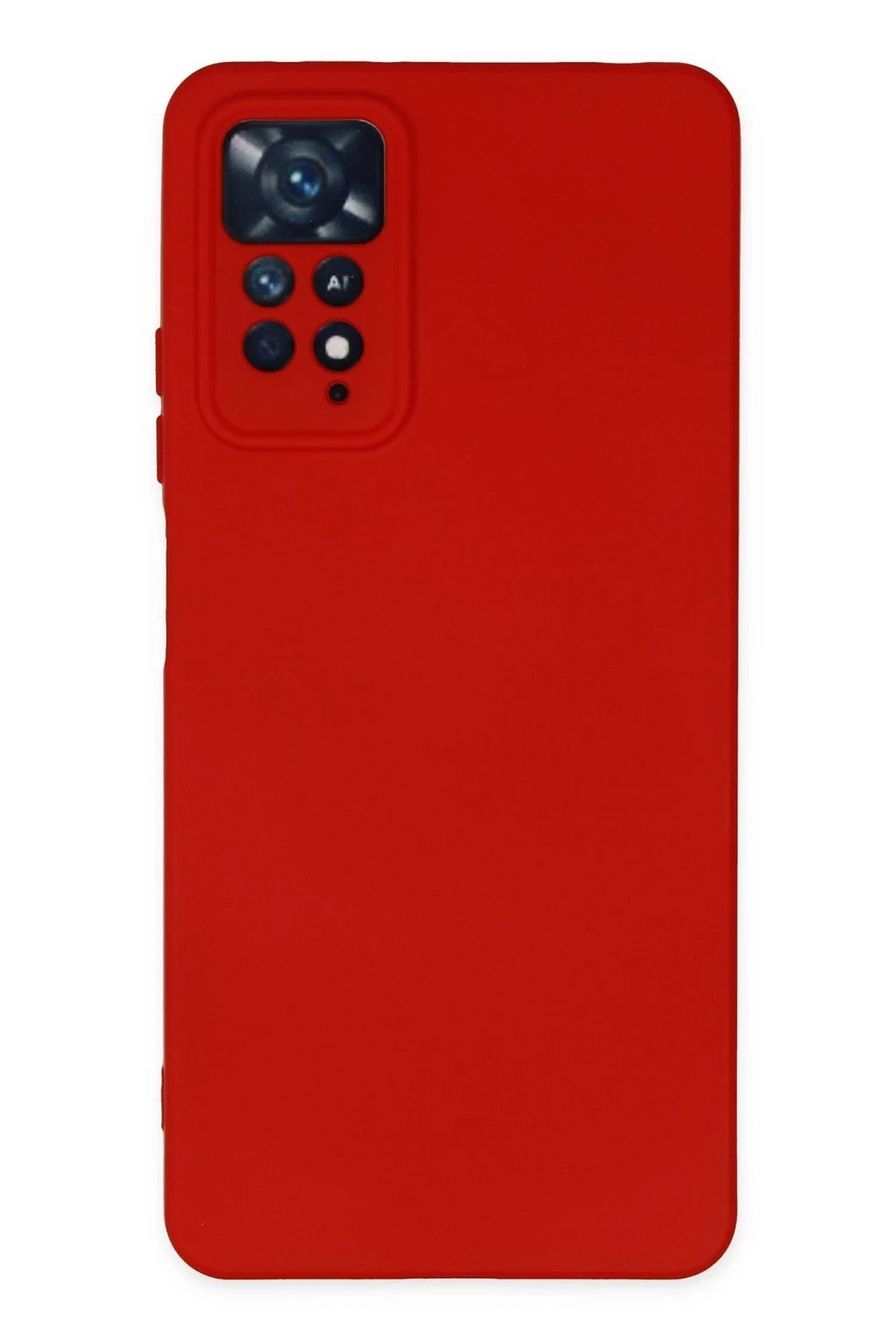Mey İthalat® Redmi Note 11 Pro Kılıf Nano içi Kadife Silikon - Kırmızı