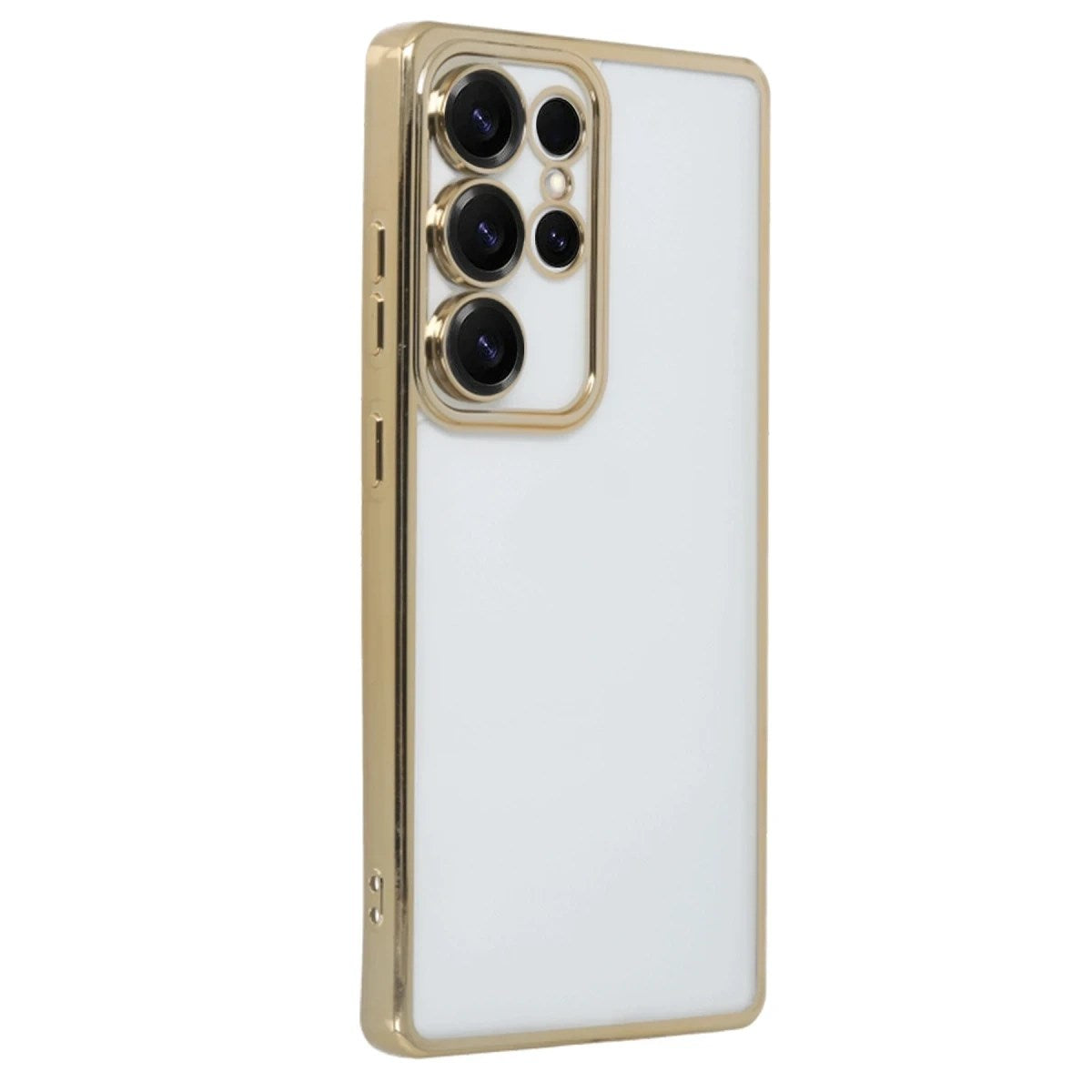 Mey İthalat® Samsung Galaxy S25 Ultra Kılıf Lensli Silikon - Gold