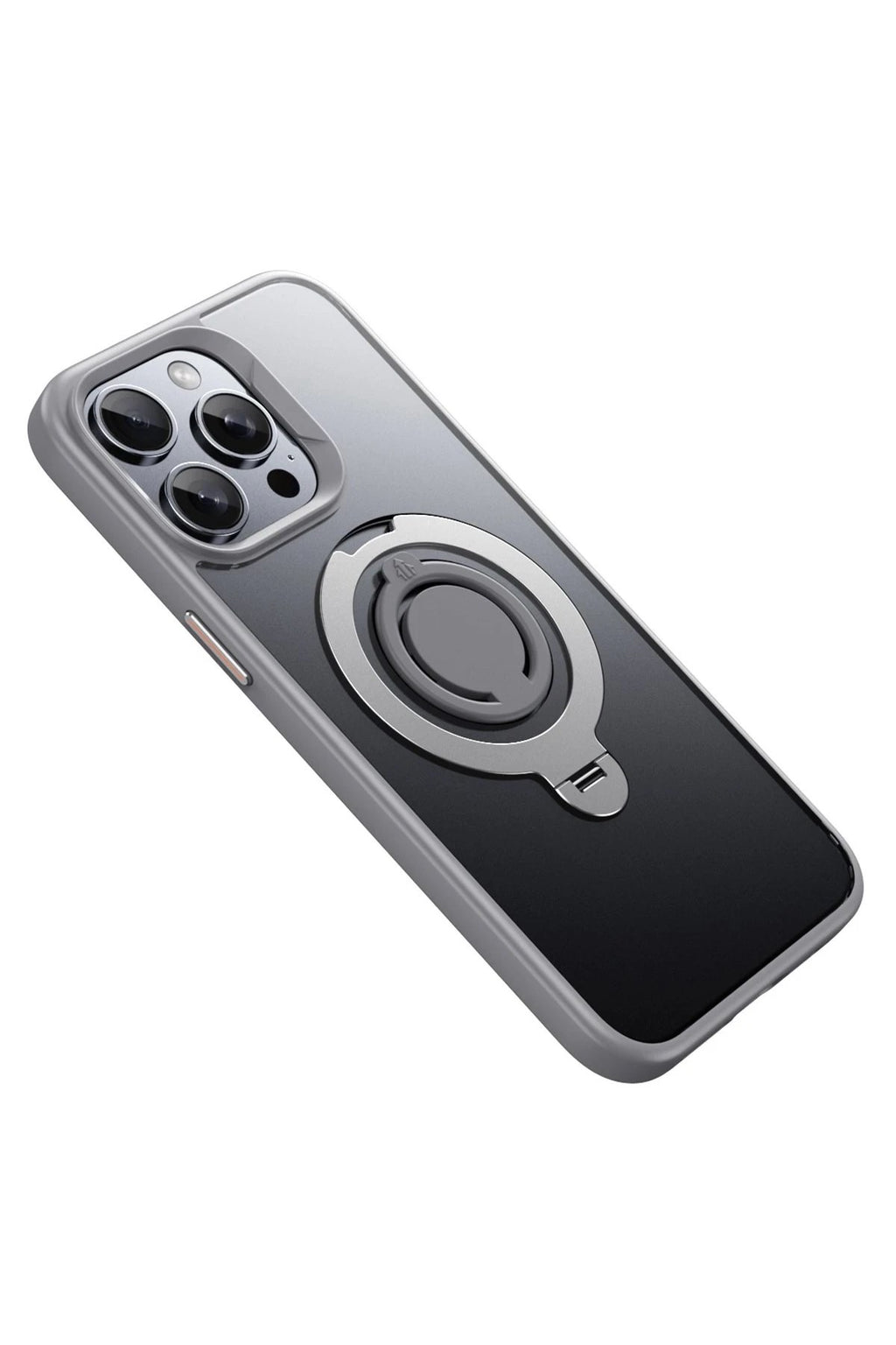 Mey İthalat® iPhone 15 Pro Avatar 360 Dönen Magsafe Kapak - Titan Gri