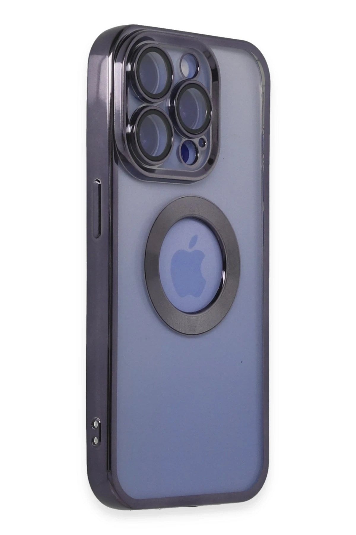 Mey İthalat® iPhone 15 Pro Kılıf Slot Silikon - Mor