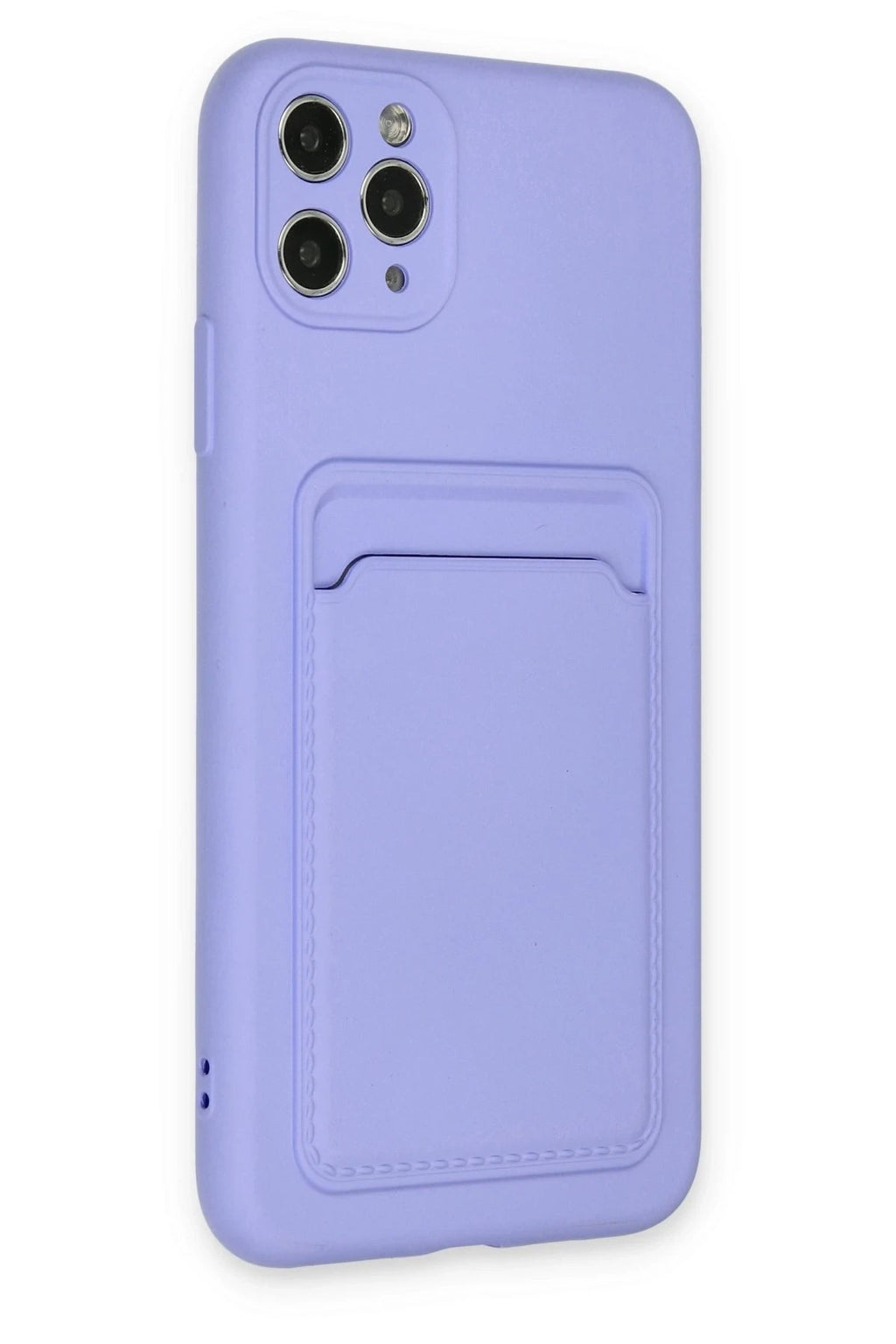Mey İthalat® iPhone 11 Pro Max Kılıf Kelvin Kartvizitli Silikon - Lila