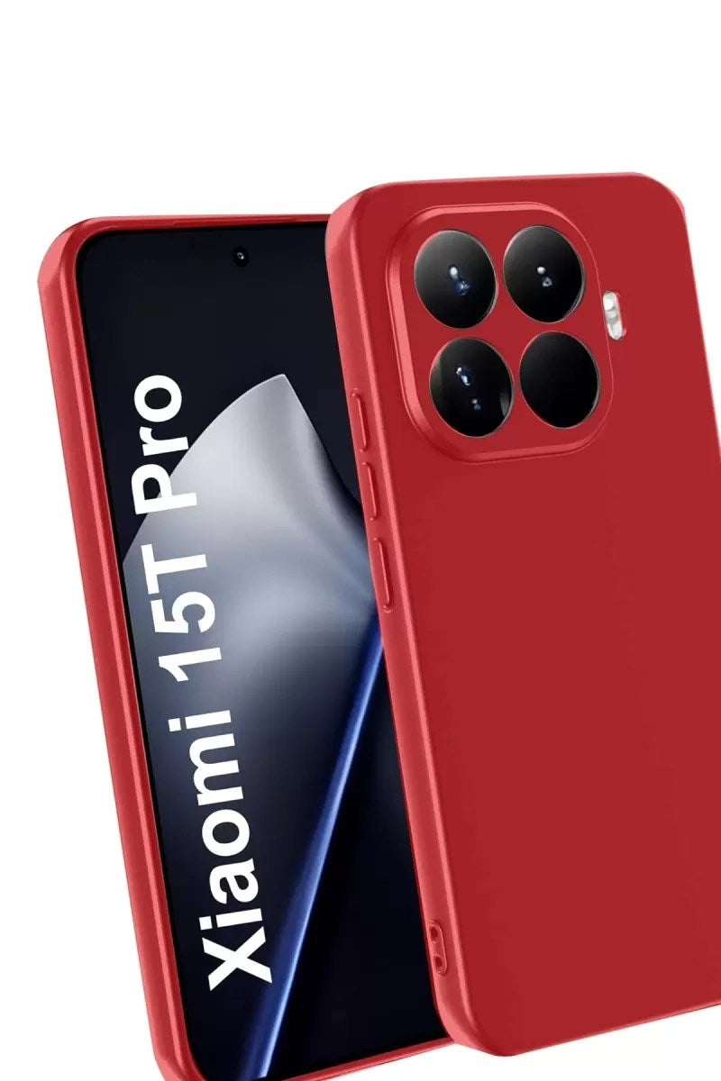 Mey İthalat® Mi 15T Pro First Silikon - Kırmızı