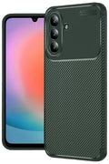 Mey İthalat® Samsung Galaxy S26 Auto Focus Karbon Kapak - Koyu Yeşil