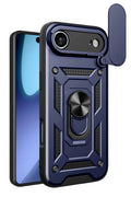 Mey İthalat® iPhone 17 Air Pars Lens Yüzüklü Silikon - Lacivert