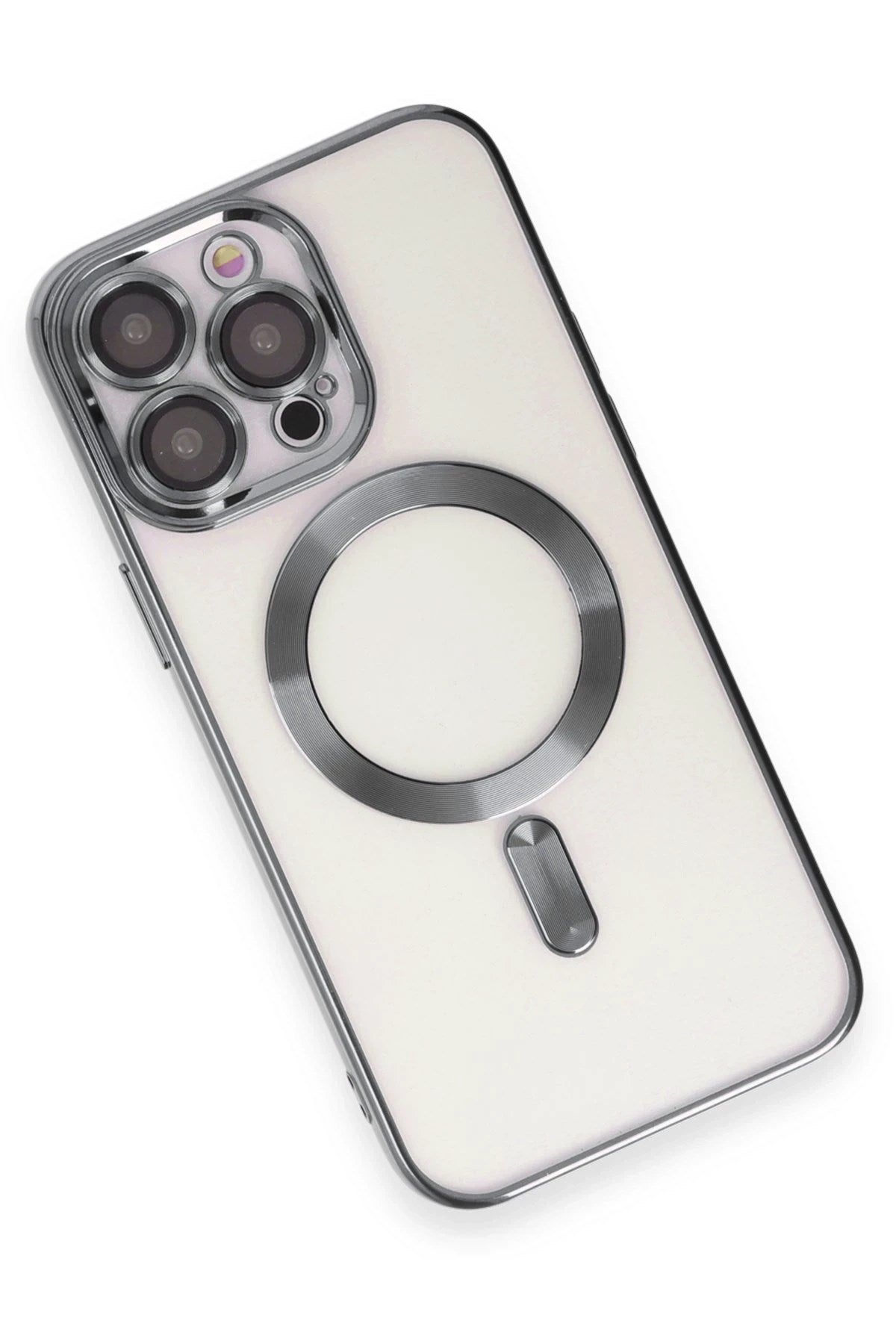 Mey İthalat® iPhone 15 Pro Max Kılıf Kross Magneticsafe Kapak - Titan Gri