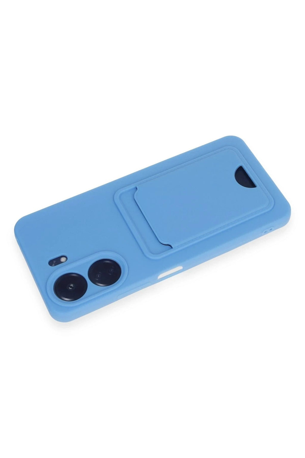 Mey İthalat® Redmi 13C Kılıf Kelvin Kartvizitli Silikon - Mavi