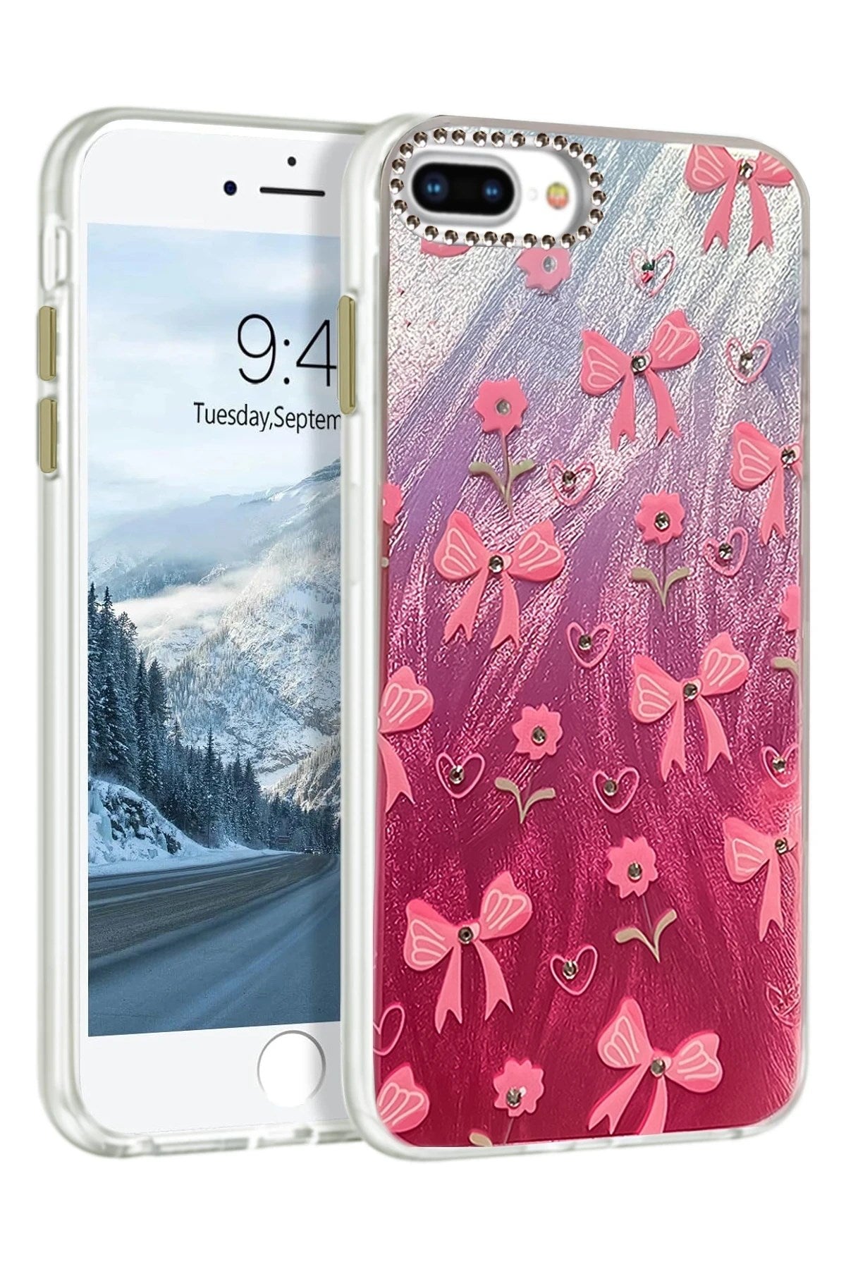 Mey İthalat® iPhone 7 Plus Kılıf Blade Aynalı Desenli Kapak - Desen 3