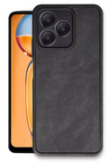 Mey İthalat® Realme Note 50 4G Kılıf Aras Deri Kapak - Siyah