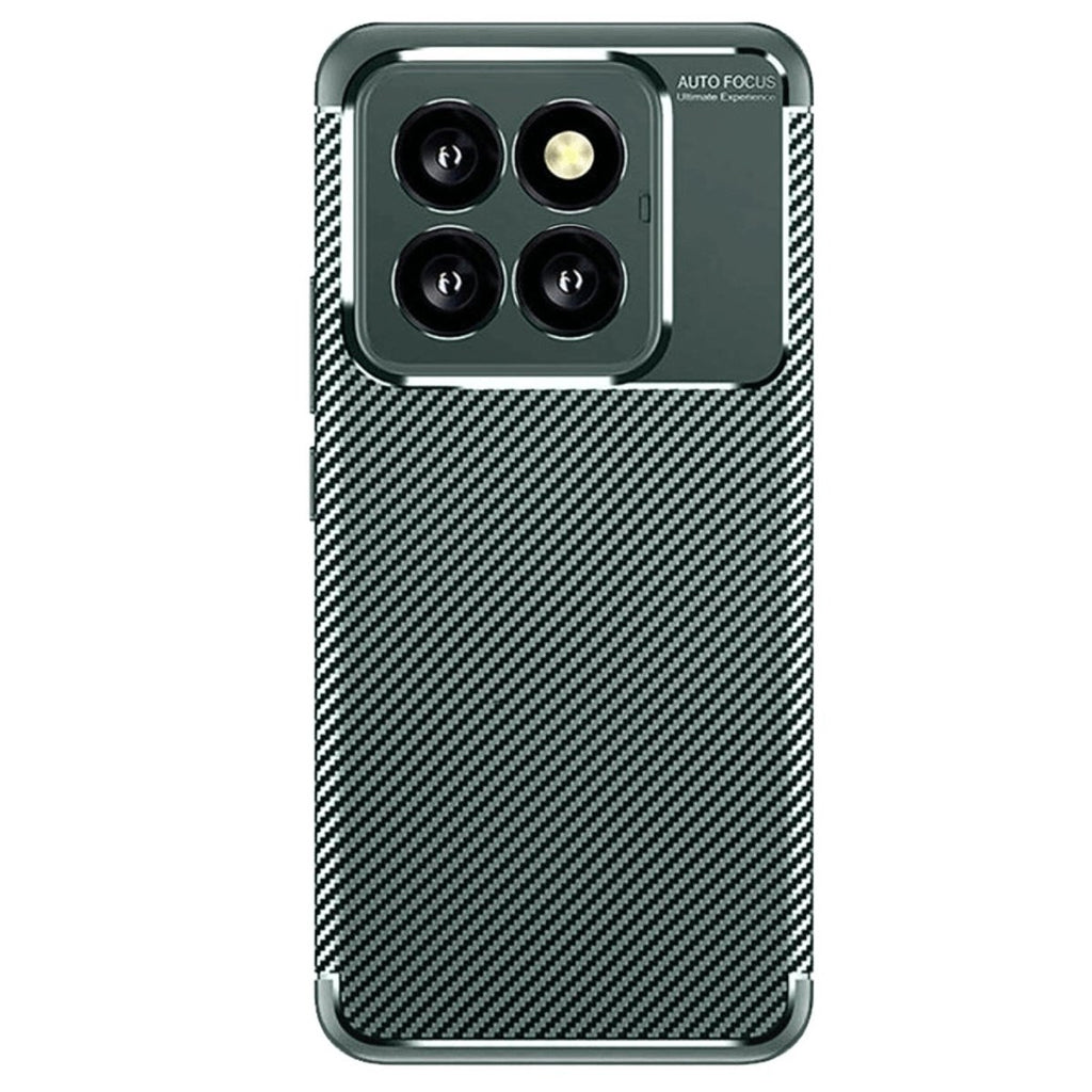 Mey İthalat® Mi 14T Pro Kılıf Auto Focus Karbon Kapak - Koyu Yeşil