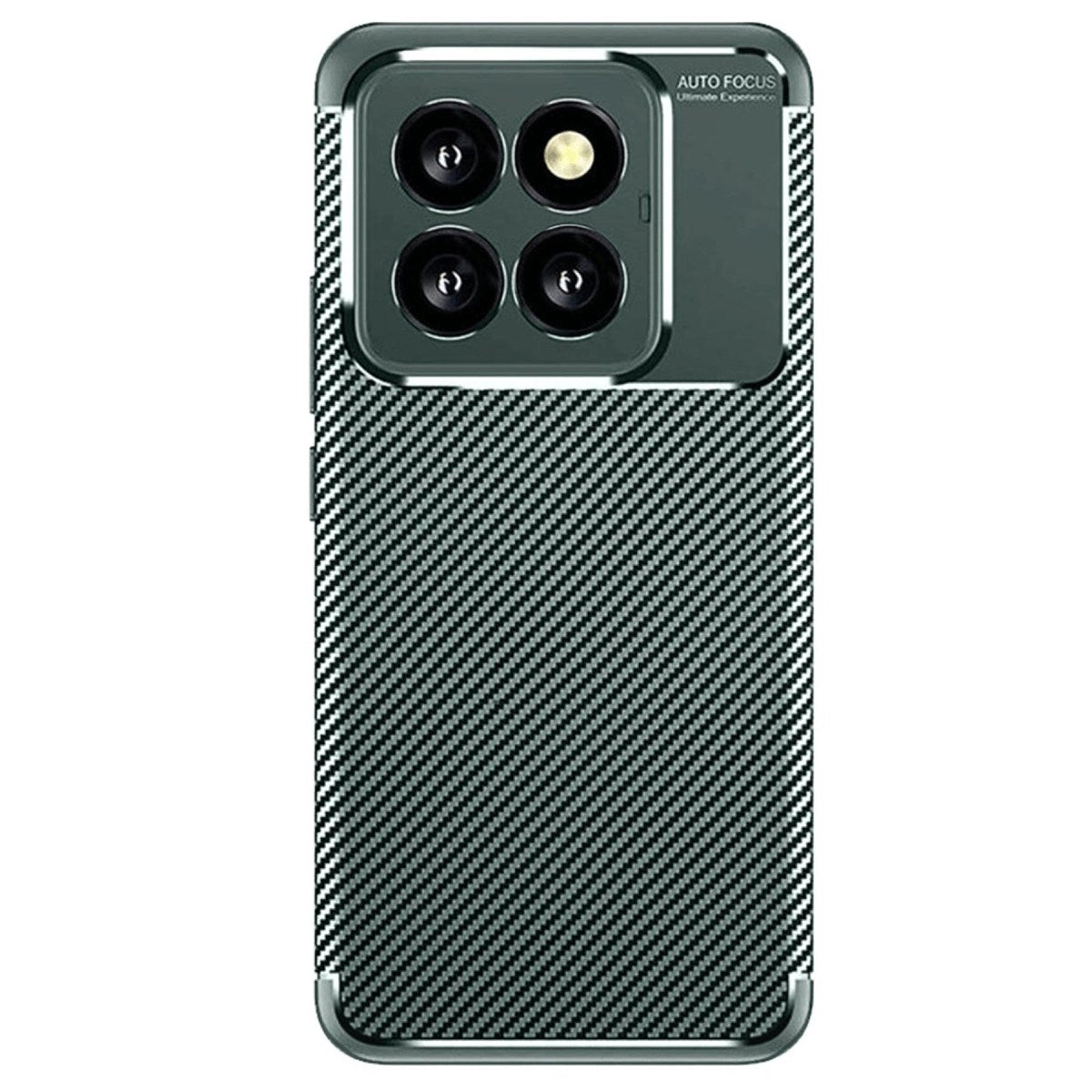 Mey İthalat® Mi 14T Pro Kılıf Auto Focus Karbon Kapak - Koyu Yeşil