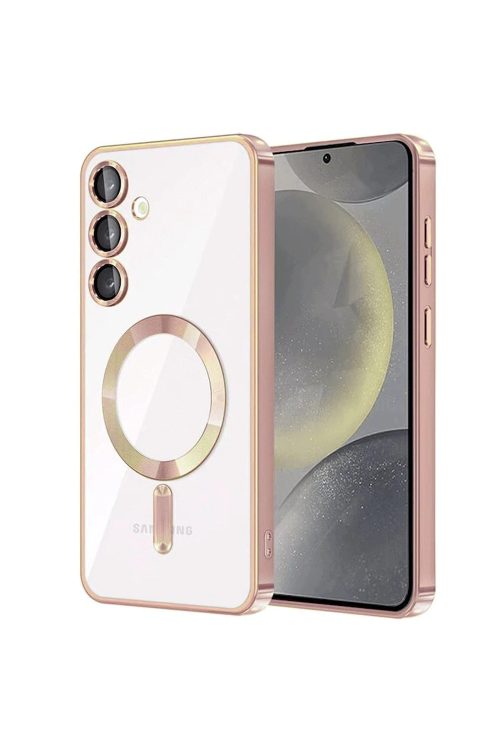 Mey İthalat® Samsung Galaxy S23 Kılıf Kross Magneticsafe Kapak - Rose