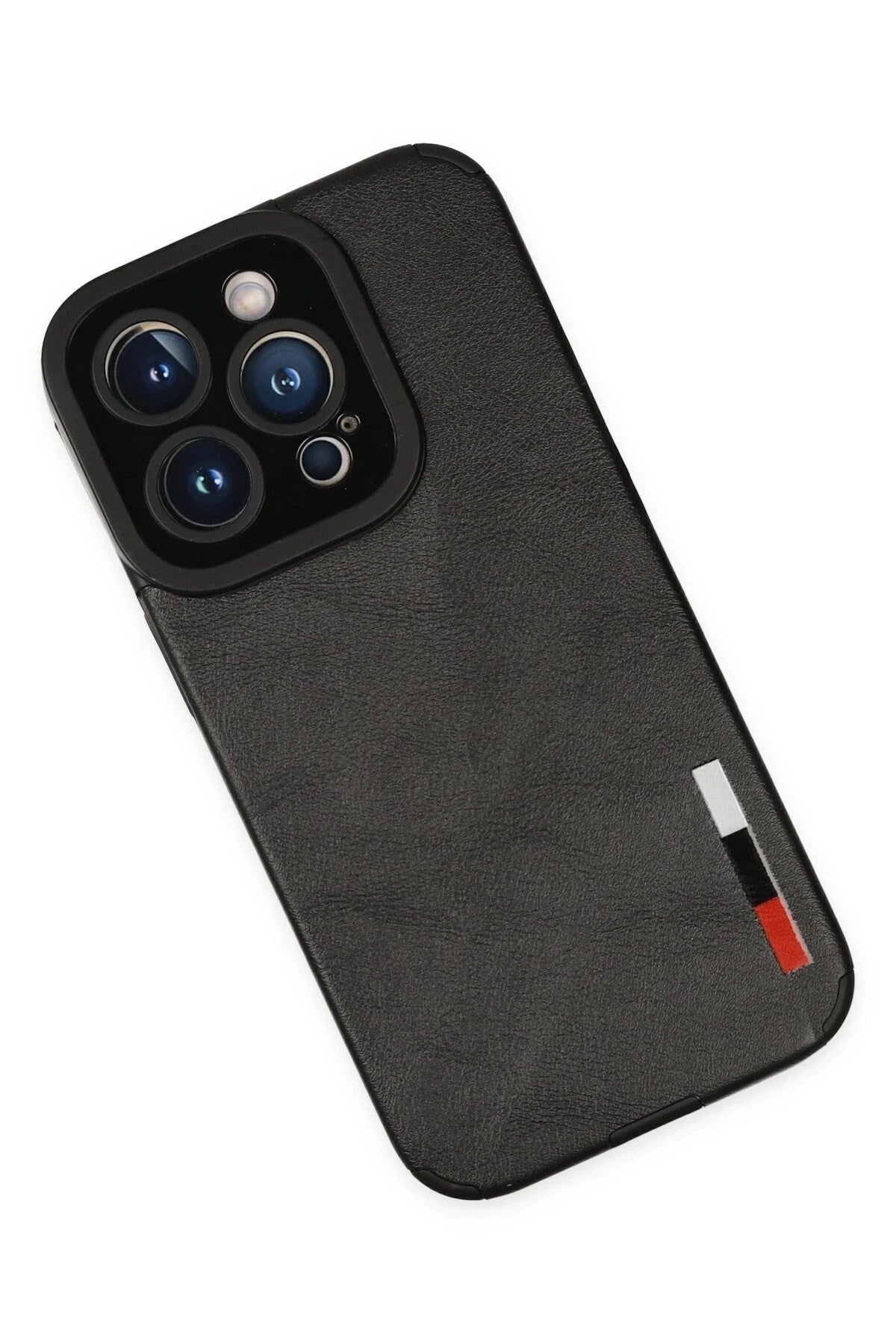 Mey İthalat® iPhone 14 Pro Kılıf Loop Deri Silikon - Siyah