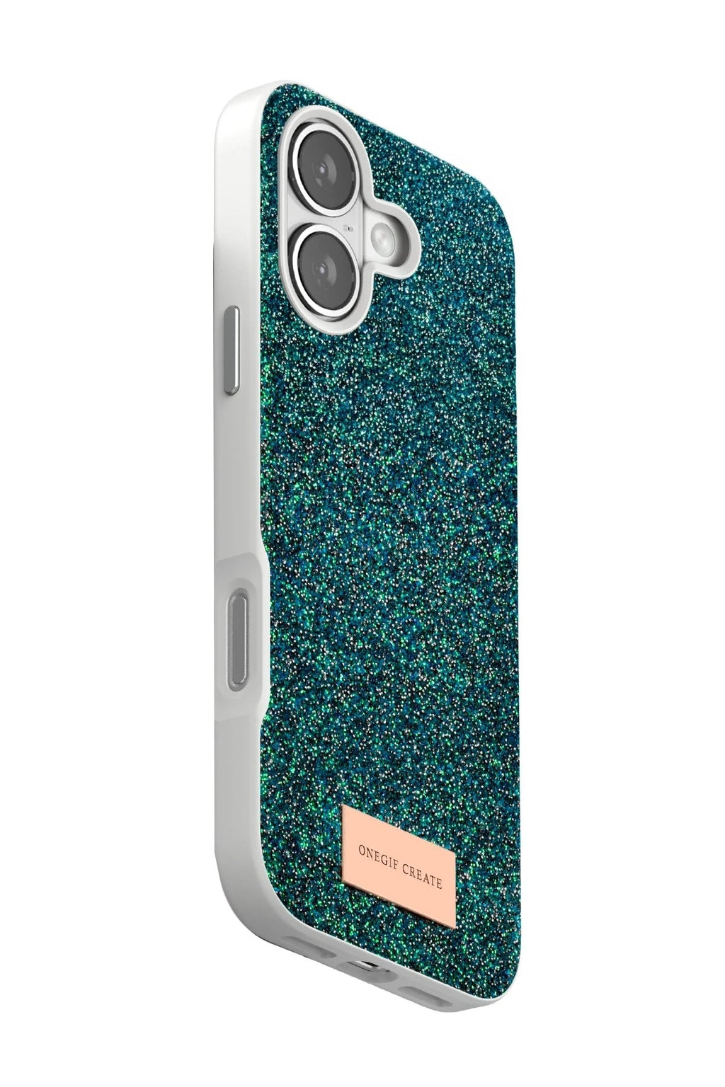 Mey İthalat® iPhone 17 Bright Simli Kapak - Koyu Yeşil