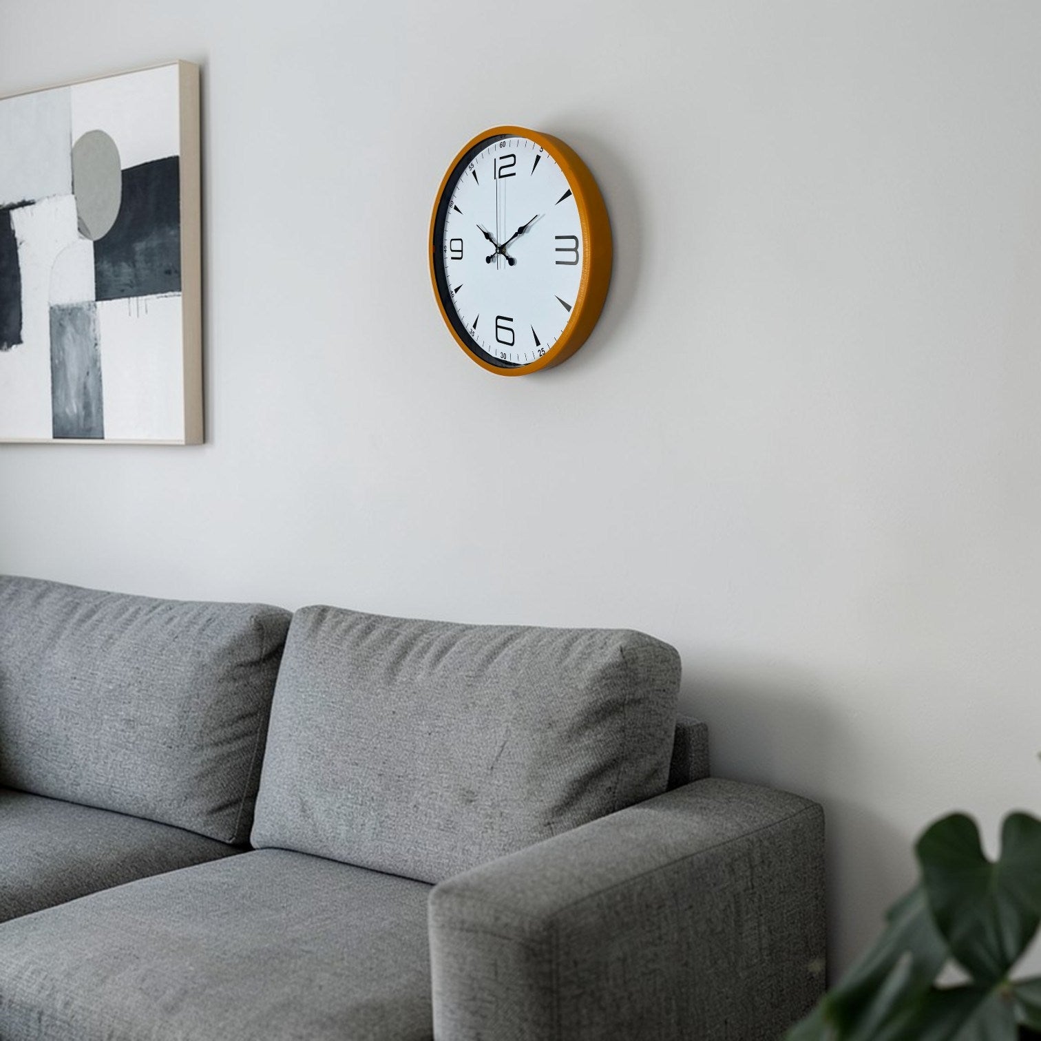 Energy Turuncu 36 Cm Duvar Saati