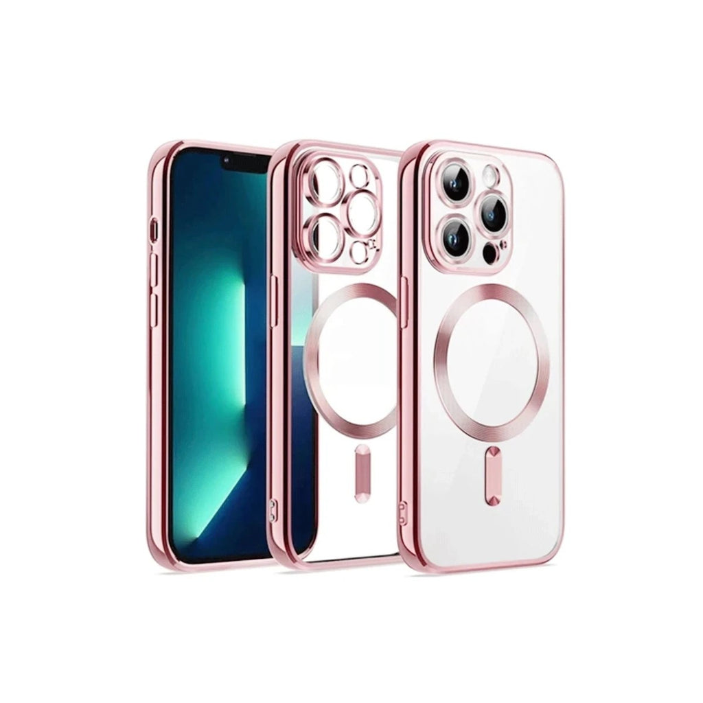 Mey İthalat® iPhone 15 Kılıf Kross Magneticsafe Kapak - Pembe
