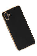 Mey İthalat® Samsung Galaxy A04 Kılıf Volet Silikon - Siyah