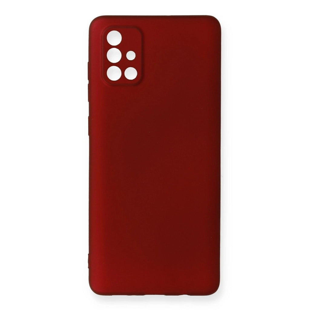Mey İthalat® Samsung Galaxy A71 Kılıf First Silikon - Bordo