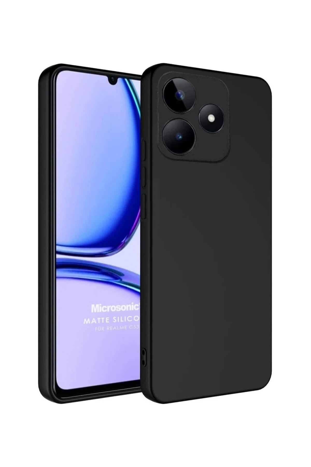 Mey İthalat® Realme C61 Kılıf First Silikon - Siyah