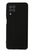 Mey İthalat® Samsung Galaxy A22 Kılıf Nano içi Kadife Silikon - Siyah