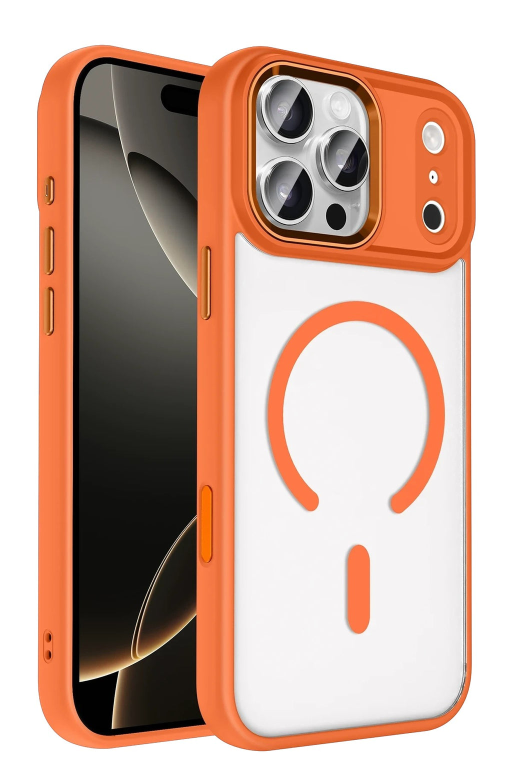 Mey İthalat® iPhone 17 Pro Max Terea Magsafe Kapak - Turuncu
